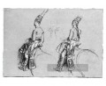 Zwei Reiterfiguren kolonialen Neuengland Porträtmalerei John Singleton Copley